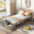 Twin Size Platform Bed with Storage by DailySale