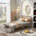 Twin Size Platform Bed with Storage by DailySale