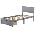 Twin Size Platform Bed with Storage by DailySale