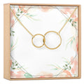 Two Interlocking Circles Necklace by Dear Ava