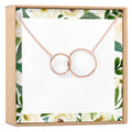 Two Interlocking Circles Necklace by Dear Ava