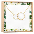 Two Interlocking Circles Necklace by Dear Ava