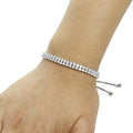 Two Row Adjustable Tennis Bracelet by DailySale