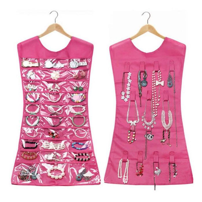 Two Sided Jewelry Organizer - Color: Pink by DailySale