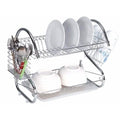 Two-Tier Stainless-Steel Dish Rack - Assorted Sizes by DailySale