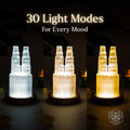 Two-Tower Selenite Lamp – Deep Energy Cleanse & Reset by Conscious Items