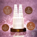 Two-Tower Selenite Lamp – Deep Energy Cleanse & Reset by Conscious Items