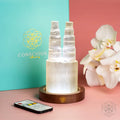 Two-Tower Selenite Lamp – Deep Energy Cleanse & Reset by Conscious Items