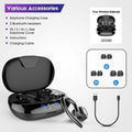 TWS Bluetooth Earphones with Microphones Sport Ear Hook LED Display by DailySale
