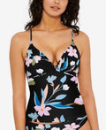 Hula Honey Hula Honey Juniors Luna Floral Strappy Tankini Top by Vanessa Jane