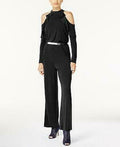 Thalia Sodi Belted Cold-Shoulder Jumpsuit by Vanessa Jane