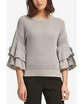 DKNY Women's Ruffle-Sleeve Sweater by Vanessa Jane