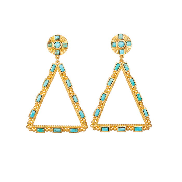 Large Southwestern Chandelier Earrings by Christina Greene
