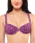 Jessica Simpson Snakecharmer Cross Front Underwire Bikini Bra, Size XL by Vanessa Jane