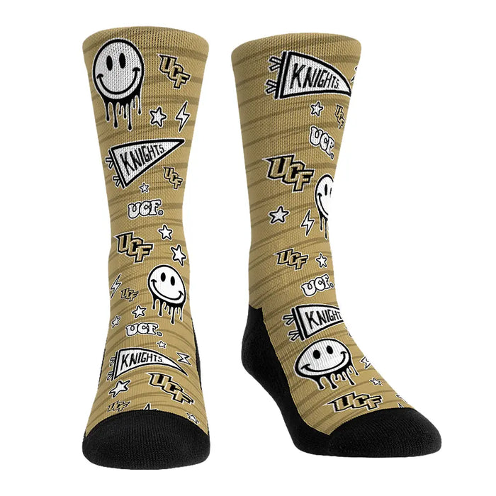 UCF Knights - Smiley Stickers by Rock 'Em Socks