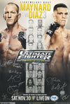 UFC Maynard vs Diaz LE 27x39 Poster, 20 Signatures (UFC)