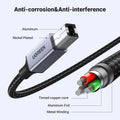 UGREEN USB B to USB C 3 FT Printer Cable (Refurbished) by DailySale