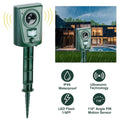 Ultrasonic Animal Repeller IP4 Waterproof Motion Sensor Repellent with Flashing Led Light by DailySale