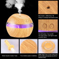 Ultrasonic Aroma Essential Oil Diffuser Wood Grain by DailySale