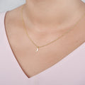 Unbiological Sisters Crescent Moon Pendant Necklace by Dear Ava