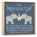 Unbiological Sisters Elephant Pendant Necklace by Dear Ava