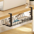 Under Desk Cable Management Tray 15.2in No Drill Desk Cable Cord Organizer by DailySale