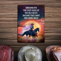 Underneath The Vast Skies Of The Old West Sign by Tailored Canvases