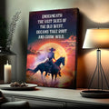 Underneath The Vast Skies Of The Old West Sign by Tailored Canvases