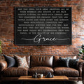 Unending Grace Faith Sign by Tailored Canvases