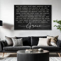 Unending Grace Faith Sign by Tailored Canvases