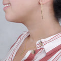 Unicorn Gold Bar Earring Threader and Necklace Jewelry Set by Dear Ava
