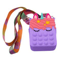 Unicorn Pop-it Bubble Fidget Handbag for Kids by DailySale