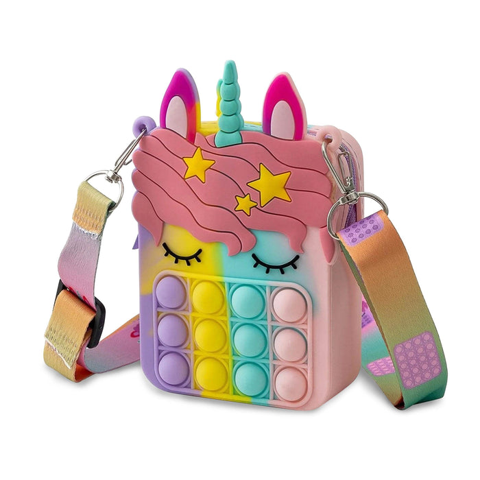 Unicorn Pop-it Bubble Fidget Handbag for Kids by DailySale