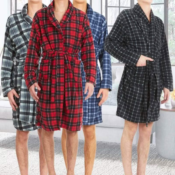 Unisex Fleece Robe with Pockets - Assorted Colors by DailySale