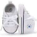 Unisex High Top Sneaker Soft Anti-Slip Sole Newborn Infant Denim Shoes by DailySale