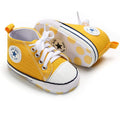 Unisex High Top Sneaker Soft Anti-Slip Sole Newborn Infant Denim Shoes by DailySale