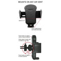 Universal Cradle Airvent Mount with Leather Accent by DailySale