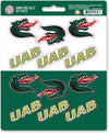 University of Alabama Birmingham Blazers 12-Piece Mini Decal Sticker Set, 5x6 Inch Sheet, Gift for football fans for any hard surfaces around home, automotive, personal items