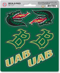 University of Alabama Birmingham UAB Blazers 6-Piece Decal Sticker Set, 5x6 Inch Sheet, Gift for football fans for any hard surfaces around home, automotive, personal items by Fielders Choice
