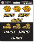 University of Arkansas Pine Bl Golden Lions 12-Piece Mini Decal Sticker Set, 5x6 Inch Sheet, Gift for football fans for any hard surfaces around home, automotive, personal items by Fielders Choice