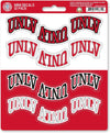 University of Nevada Las Vegas UNLV Running Rebels 12-Piece Mini Decal Sticker Set, 5x6 Inch Sheet, Gift for football fans for any hard surfaces around home, automotive, personal items