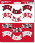 University of Nevada Las Vegas UNLV Running Rebels 12-Piece Mini Decal Sticker Set, 5x6 Inch Sheet, Gift for football fans for any hard surfaces around home, automotive, personal items by Fielders Choice