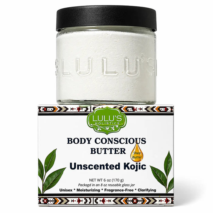 Unscented Kojic Whipped Body Butter – Smooth, Even-Looking Skin by Lulu’s Holistics