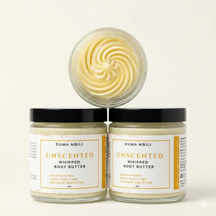 Unscented Whipped Body Butter by Duma Mbili LLC