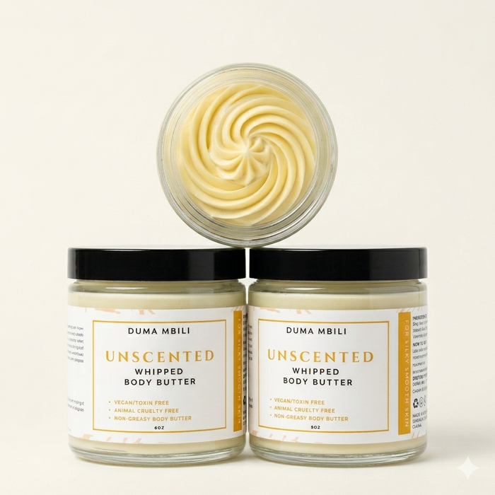 Unscented Whipped Body Butter by Duma Mbili LLC