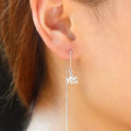 Sterling Silver Yes And No Long Threader Earrings by DailySale