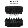 Upgrade Silicone Body Scrubber and Hair Shampoo Brush by DailySale