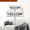 Upgrade Your 12x36 Inches 'Beach Arrow' (Style 2) Canvas To 16x48 Inches