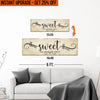 Upgrade Your 12x36 Inches 'Home Sweet Home' (Style 3) Canvas To 16x48 Inches