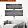 Upgrade Your 16x48 Inches 'The Man In The Arena Sign VII' (Style 1) Canvas To 20x60 Inches